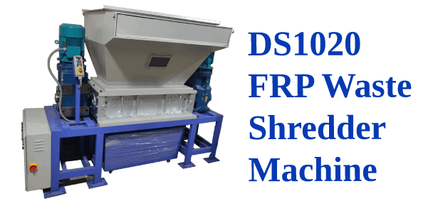 frp waste shredder machine
