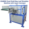 Shredder And Shredder, Dual Shaft Bay Leaf Shredder Machine with Input Conveyor